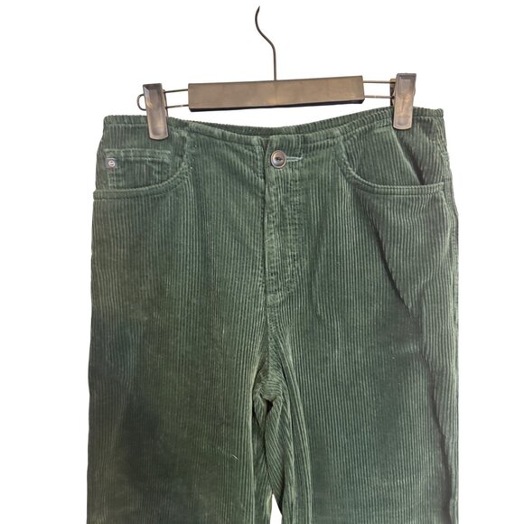 2/$30 Adriano Goldschmied 26 Dark Green High Waisted Wide Leg Corduroy Pants - Picture 4 of 15